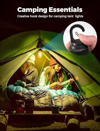 Decorative Hanging Tent Lamp Bulb with 3 Modes for Camping Pack of 1