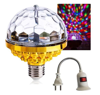 Rotating Magic Ball Light with Lamp Holder Set Decor