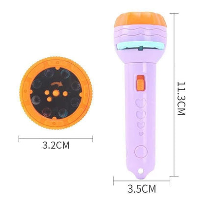 Slide Flashlight Torch Education Learning Kids Toy